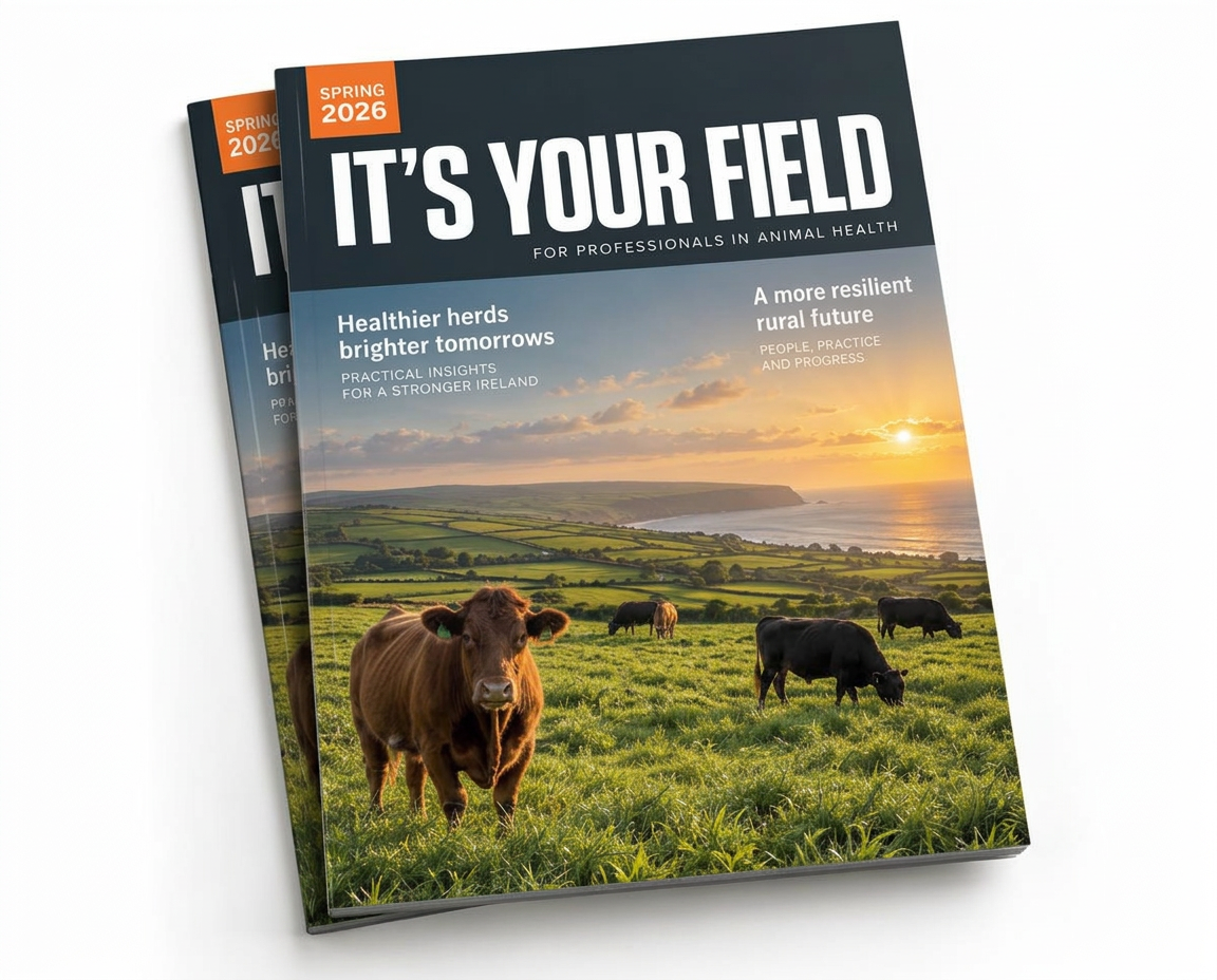 It's Your Field magazine cover for professionals in animal health